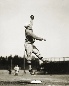 EDDIE GRANT (1883-1918). American baseball player, playing third base for EDDIE GRANT (1883-1918). American baseball player, playing third base for