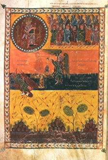 END OF THE WORLD. Angels destroying the world (Rev. 8:2-5): Spanish ms END OF THE WORLD. Angels destroying the world (Rev. 8:2-5): Spanish ms