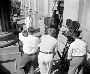 FILMING OF SENATOR, c1937. Senator Hugo L FILMING OF SENATOR, c1937. Senator Hugo L
