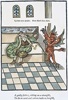 FIRST WATER-CLOSET, 1596. The first water-closet, invented by Sir John Harington FIRST WATER-CLOSET, 1596. The first water-closet, invented by Sir John Harington