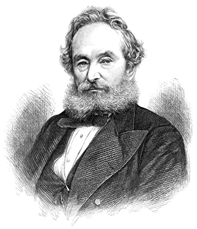 FRANCIS PETTIT SMITH (1808-1874). English inventor. Wood engraving, 1871 FRANCIS PETTIT SMITH (1808-1874). English inventor. Wood engraving, 1871