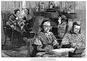 FRENCH HOSPITAL: ELDERLY. Elderly women, descendants of French Huguenot refugees FRENCH HOSPITAL: ELDERLY. Elderly women, descendants of French Huguenot refugees