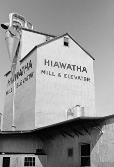 GRAIN ELEVATOR, 1939. A grain elevator in Minneapolis, Minnesota. Photograph by John Vachon GRAIN ELEVATOR, 1939. A grain elevator in Minneapolis, Minnesota. Photograph by John Vachon