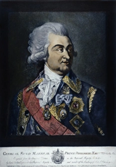 GRIGORY A. POTEMKIN (1739-1791). Russian statesman. Mezzotint, English, 1792 GRIGORY A. POTEMKIN (1739-1791). Russian statesman. Mezzotint, English, 1792