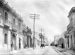 GUATEMALA CITY, 1911. Street scene in Guatemala City, Guatemala. Photograph, 1911 GUATEMALA CITY, 1911. Street scene in Guatemala City, Guatemala. Photograph, 1911