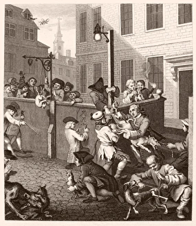 HOGARTH: CRUELTY, 1751. The Four Stages of Cruelty. First Stage of Cruelty HOGARTH: CRUELTY, 1751. The Four Stages of Cruelty. First Stage of Cruelty