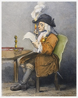 HOGARTH: POLITICIAN. The Politician. Line engraving, c1850, after William Hogarth HOGARTH: POLITICIAN. The Politician. Line engraving, c1850, after William Hogarth