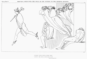 HOMER: THE ODYSSEY. Mercury conducting the souls of the suitors to the infernal regions HOMER: THE ODYSSEY. Mercury conducting the souls of the suitors to the infernal regions