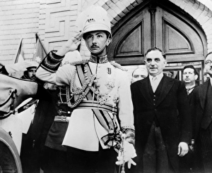 IRAQ: PARLIAMENT, 1942. Regent of Iraq, Prince Abd al-Ilah, at the opening of the Iraq Parliament IRAQ: PARLIAMENT, 1942. Regent of Iraq, Prince Abd al-Ilah, at the opening of the Iraq Parliament
