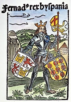 KING FERDINAND V OF CASTILE (1452-1516) after his 1492 conquest of Granada, whose KING FERDINAND V OF CASTILE (1452-1516) after his 1492 conquest of Granada, whose