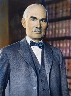 LEE DE FOREST (1873-1961). American inventor. Oil over a photograph, 1924 LEE DE FOREST (1873-1961). American inventor. Oil over a photograph, 1924