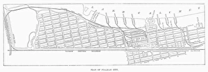 MAP: PULLMAN, c1885. Map of the planned community of Pullman