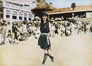 MARGARET GORMAN, 1921. Margaret Gorman of Washington, D.C., the first Miss America, at Atlantic City MARGARET GORMAN, 1921. Margaret Gorman of Washington, D.C., the first Miss America, at Atlantic City