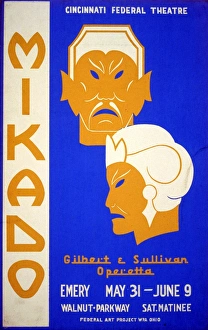 MIKADO, c1938. Poster for a Federal Theatre Project production of Mikado by Gilbert MIKADO, c1938. Poster for a Federal Theatre Project production of Mikado by Gilbert