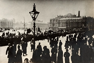 MOSCOW, c1917. A parade honoring those who died in during the Russian Revolution in Moscow MOSCOW, c1917. A parade honoring those who died in during the Russian Revolution in Moscow