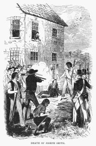 MURDER OF SMITH, 1844. The murder of Joseph Smith, founder of the Mormon church MURDER OF SMITH, 1844. The murder of Joseph Smith, founder of the Mormon church