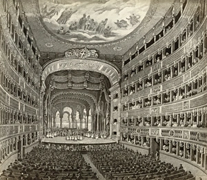 NAPLES: OPERA HOUSE. The Teatro di San Carlo in Naples, Italy. Photograph, c1900 NAPLES: OPERA HOUSE. The Teatro di San Carlo in Naples, Italy. Photograph, c1900