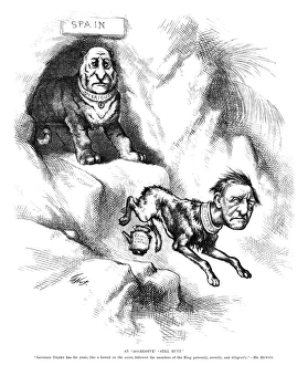 NAST: TILDEN CARTOON, 1876. An Aggressive Still Hunt. Governor Tilden has for years NAST: TILDEN CARTOON, 1876. An Aggressive Still Hunt. Governor Tilden has for years