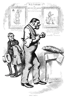 NAST: TILDEN CARTOON, 1876. Putting a Head On. Cartoon by Thomas Nast, 1876 NAST: TILDEN CARTOON, 1876. Putting a Head On. Cartoon by Thomas Nast, 1876