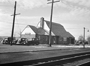 NEW JERSEY: TRAIN STATION. A train station in Radburn, New Jersey NEW JERSEY: TRAIN STATION. A train station in Radburn, New Jersey