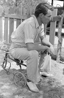 NEW MEXICO: MEN, 1940. Faro Caudill, a homesteader in Pie Town, New Mexico NEW MEXICO: MEN, 1940. Faro Caudill, a homesteader in Pie Town, New Mexico