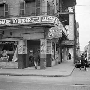 NEW ORLEANS, 1941. Old buildings in New Orleans, Louisiana. Photograph by Marion Post-Wolcott NEW ORLEANS, 1941. Old buildings in New Orleans, Louisiana. Photograph by Marion Post-Wolcott