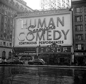 NEW YORK: TIMES SQUARE. Billboards in Times Square, New York City. Photograph by John Vachon NEW YORK: TIMES SQUARE. Billboards in Times Square, New York City. Photograph by John Vachon
