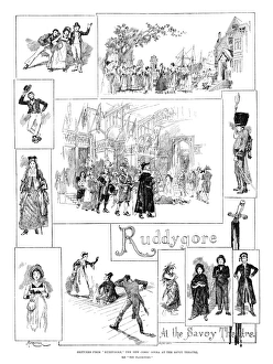 OPERA: RUDDYGORE, 1887. Scenes from the comic opera, Ruddygore OPERA: RUDDYGORE, 1887. Scenes from the comic opera, Ruddygore
