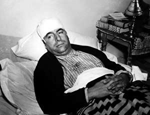 PABLO NERUDA (1904-1973). Chilean poet and diplomat. Neruda in a hospital in Mexico City PABLO NERUDA (1904-1973). Chilean poet and diplomat. Neruda in a hospital in Mexico City