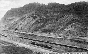 PANAMA CANAL, c1910. The Cucaracha Slide, during the construction of the Panama Canal PANAMA CANAL, c1910. The Cucaracha Slide, during the construction of the Panama Canal