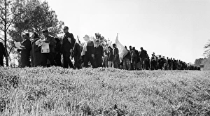 Participants in the voting rights demonstration, including the Reverend Martin Luther Participants in the voting rights demonstration, including the Reverend Martin Luther
