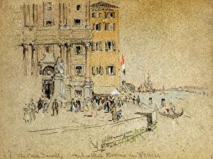 PENNELL: VENICE, c1901. The Casa Jacovitz'. The rooms of James Abbott Whistler in Venice, Italy PENNELL: VENICE, c1901. The Casa Jacovitz'. The rooms of James Abbott Whistler in Venice, Italy