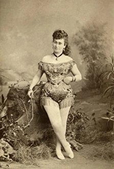 PERFORMER, c1880. Portrait of an unidentified performer, probably for a circus, c1880 PERFORMER, c1880. Portrait of an unidentified performer, probably for a circus, c1880