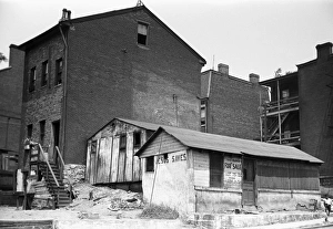 PITTSBURGH SLUM, 1938. Houses on The Hill, the slum section of Pittsburgh, Pennsylvania PITTSBURGH SLUM, 1938. Houses on The Hill, the slum section of Pittsburgh, Pennsylvania