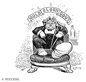 PLUTOCRAT CARTOON, 1910. The Successful Plutocrat. Cartoon by Art Young, c1910 PLUTOCRAT CARTOON, 1910. The Successful Plutocrat. Cartoon by Art Young, c1910