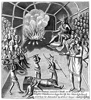 POCAHONTAS (1595?-1617). Pocahontas asks her father, Powhatan POCAHONTAS (1595?-1617). Pocahontas asks her father, Powhatan