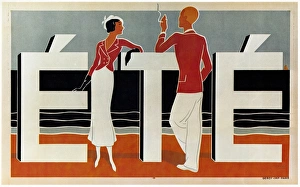 POSTER: SUMMER, c1925. Lithograph by Caddy, c1925