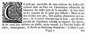 PRINTING INITIAL, c1500. Initial C. Wood engraving, French, c1500