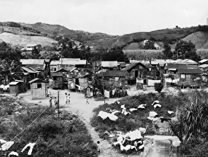 PUERTO RICO: SLUM, 1942. View of the slum area in Utuado, Puerto Rico PUERTO RICO: SLUM, 1942. View of the slum area in Utuado, Puerto Rico