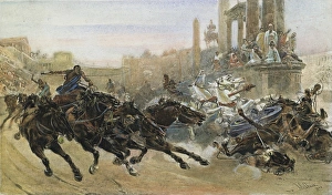 A ROMAN CHARIOT RACE. A chariot race during the reign of Trajan A ROMAN CHARIOT RACE. A chariot race during the reign of Trajan