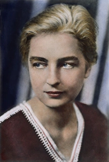 RUTH FULTON BENEDICT (1887-1948). American anthropologist: oil over a photograph, n.d RUTH FULTON BENEDICT (1887-1948). American anthropologist: oil over a photograph, n.d