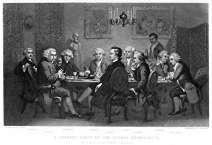 SAMUEL JOHNSON (1709-1784). English man of letters. A Literary Party at Sir Joshua SAMUEL JOHNSON (1709-1784). English man of letters. A Literary Party at Sir Joshua