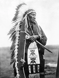 War Bonnet Prints: SIOUX CHIEF, c1905. Stinking Bear