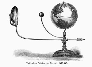 TELLURIAN GLOBE. A catalogue advertisement for a Tellurian Globe TELLURIAN GLOBE. A catalogue advertisement for a Tellurian Globe