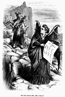 VICTORIA CLAFLIN WOODHULL (1838-1927). American reformer. Get Thee Behind Me, (Mrs) Satan VICTORIA CLAFLIN WOODHULL (1838-1927). American reformer. Get Thee Behind Me, (Mrs) Satan