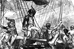 WAR OF 1812: NAVAL BATTLE. The capture of the HMS Frolic, under Commander Thomas Whinyates WAR OF 1812: NAVAL BATTLE. The capture of the HMS Frolic, under Commander Thomas Whinyates