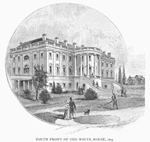 WHITE HOUSE, 1825. South side of the White House as it looked in 1825 WHITE HOUSE, 1825. South side of the White House as it looked in 1825