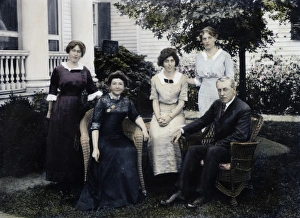 WOODROW WILSON FAMILY. Left to right: Margaret, Mrs Wilson, Eleanor WOODROW WILSON FAMILY. Left to right: Margaret, Mrs Wilson, Eleanor