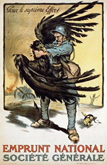WORLD WAR I: FRENCH POSTER. For the Greatest Effort. A French soldier strangling WORLD WAR I: FRENCH POSTER. For the Greatest Effort. A French soldier strangling