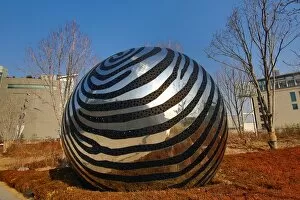 Ball statue at the Dongdaemun Design Plaza and Culture Park (DDP) in Seoul, Korea